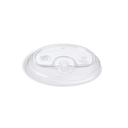 Papírpohár müanyag tető 90 mm - lapos nyitott [ 50db/cs ] [ 40 cs/# ]
