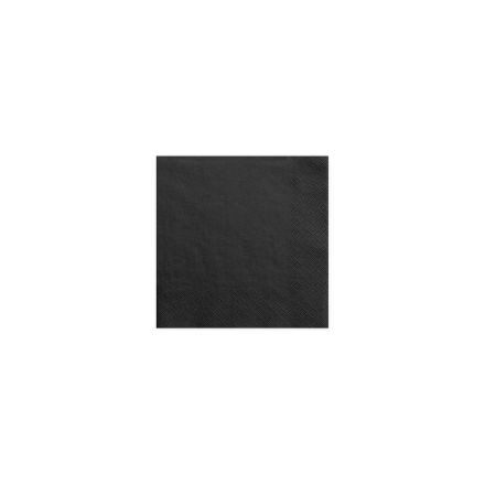 Szalvéta koktél 4 -be hajtott 2r. (23,5 x 23,5 cm) 200 lap/cs  [ 12 cs/# ]Fekete