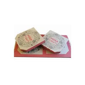   Pizzadoboz "Time" grafikás 26x26x3cm
 [ 100 db/cs ] NÉGYSZÖGLETES