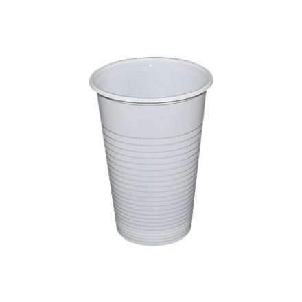 Pohár műanyag fehér 3 dl [ 100 db/cs ] [ 20 cs/# ]