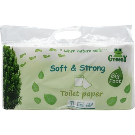 Toalettpapír Greeny 8 tekercses 
[150 lap/tek. 3 rtg]