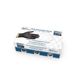   Gumikesztyű nitryl FEKETE púdermentes XL [ 100 db/cs ] [ 10 cs/# ] Gloves