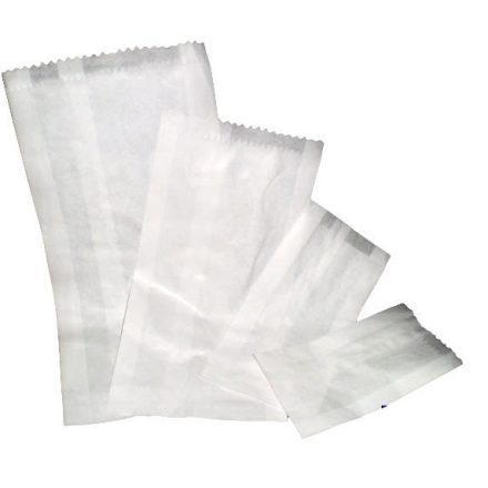 Papírzacskó fehér zsírálló 12,5 x 28 cm [ 250 db/cs ] [250 db/#]