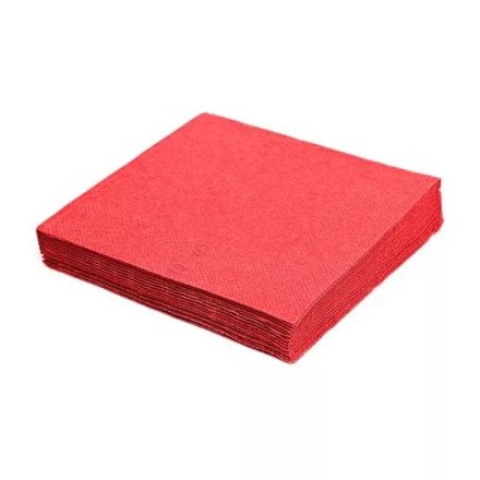 Szalvéta MAKI 4be hajtott 3.rtg. 33 x 33 cm [ 20 lap/cs ] [ 12 cs/# ] Piros