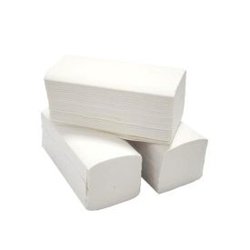   Kéztörlő Z-hajtású 2rtg. fehér 8-as hajtású, 100% cell,  24x21 cm [ 200 lap/cs ] [ 20 cs/# ] KESKENY