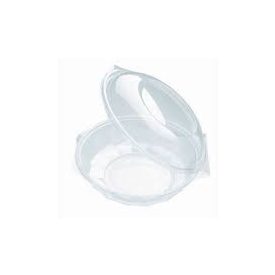   Egybefedeles doboz 375ml Delikát kerek műanyag PET salátás  [ 300 db/# ]