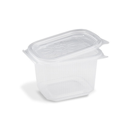 Egybefedeles doboz 500ml műanyag salátás tál PP  [ 50db/cs] [10 cs/# ]