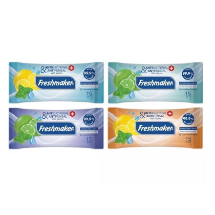 Freshmaker Antifungal nedves törlő [15pcs/csomag] [288db/#]