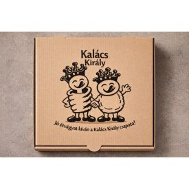 Pizzadoboz 28*28*4 cm Kalács egyedi [ 100 db/cs ]